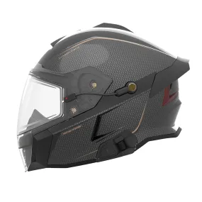 509 Delta V Carbon Commander Snowmobile Helmet Black Gold