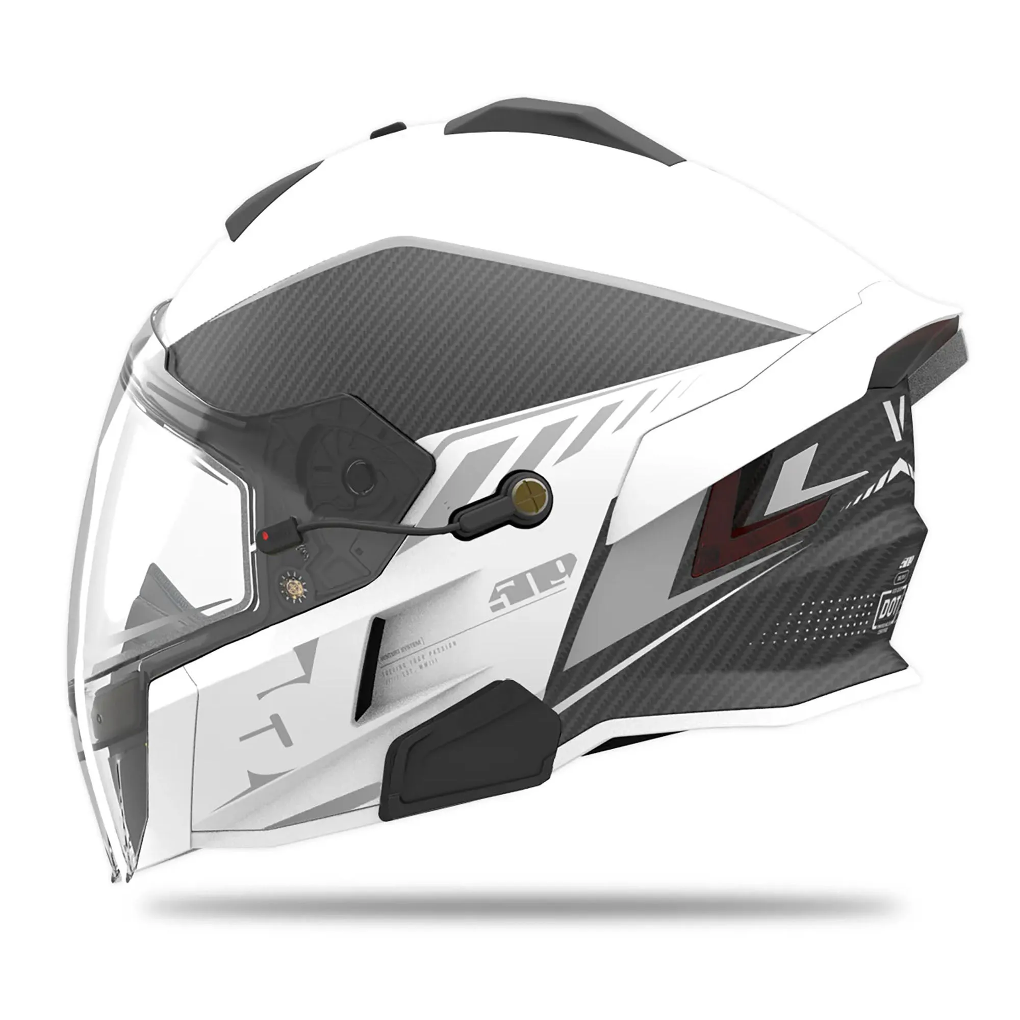 509 Delta V Carbon Commander Snowmobile Helmet Stormchaser Reflect