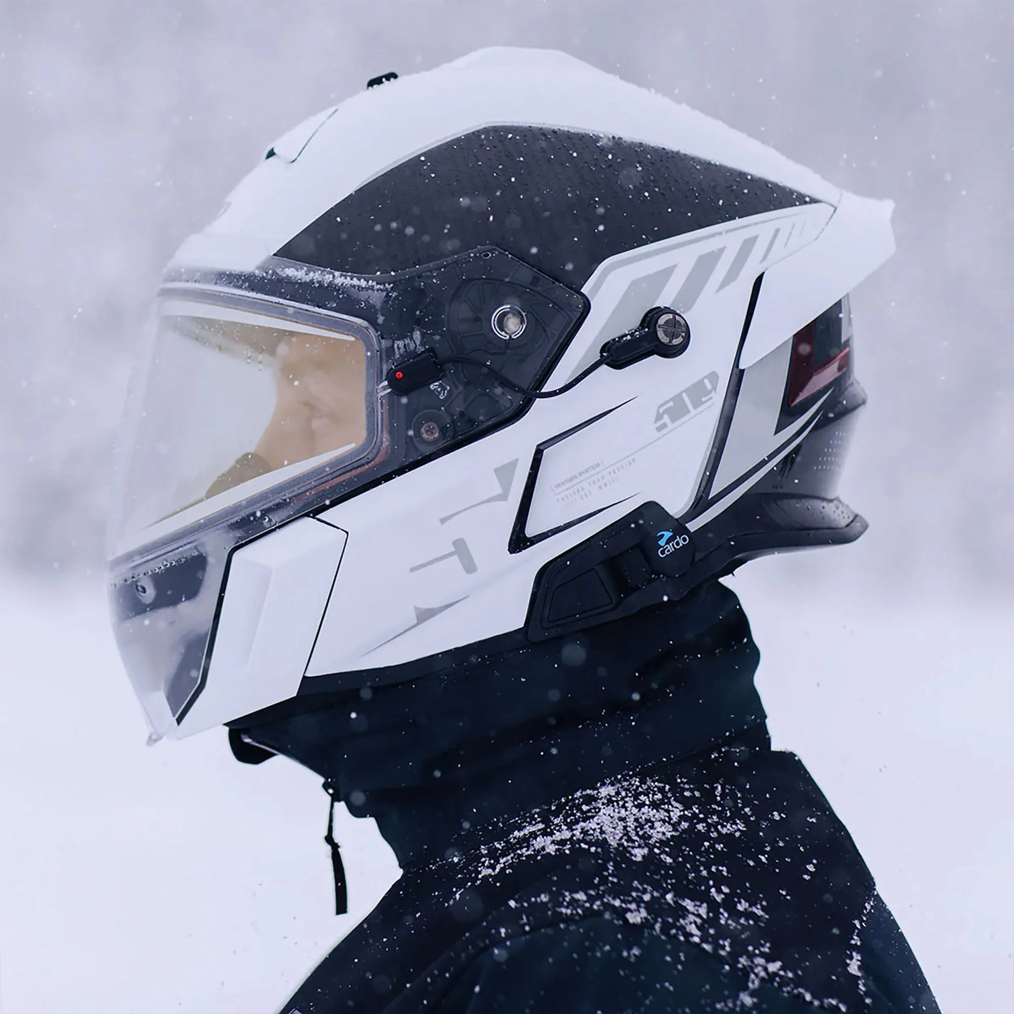 509 Delta V Carbon Commander Snowmobile Helmet Stormchaser Reflect