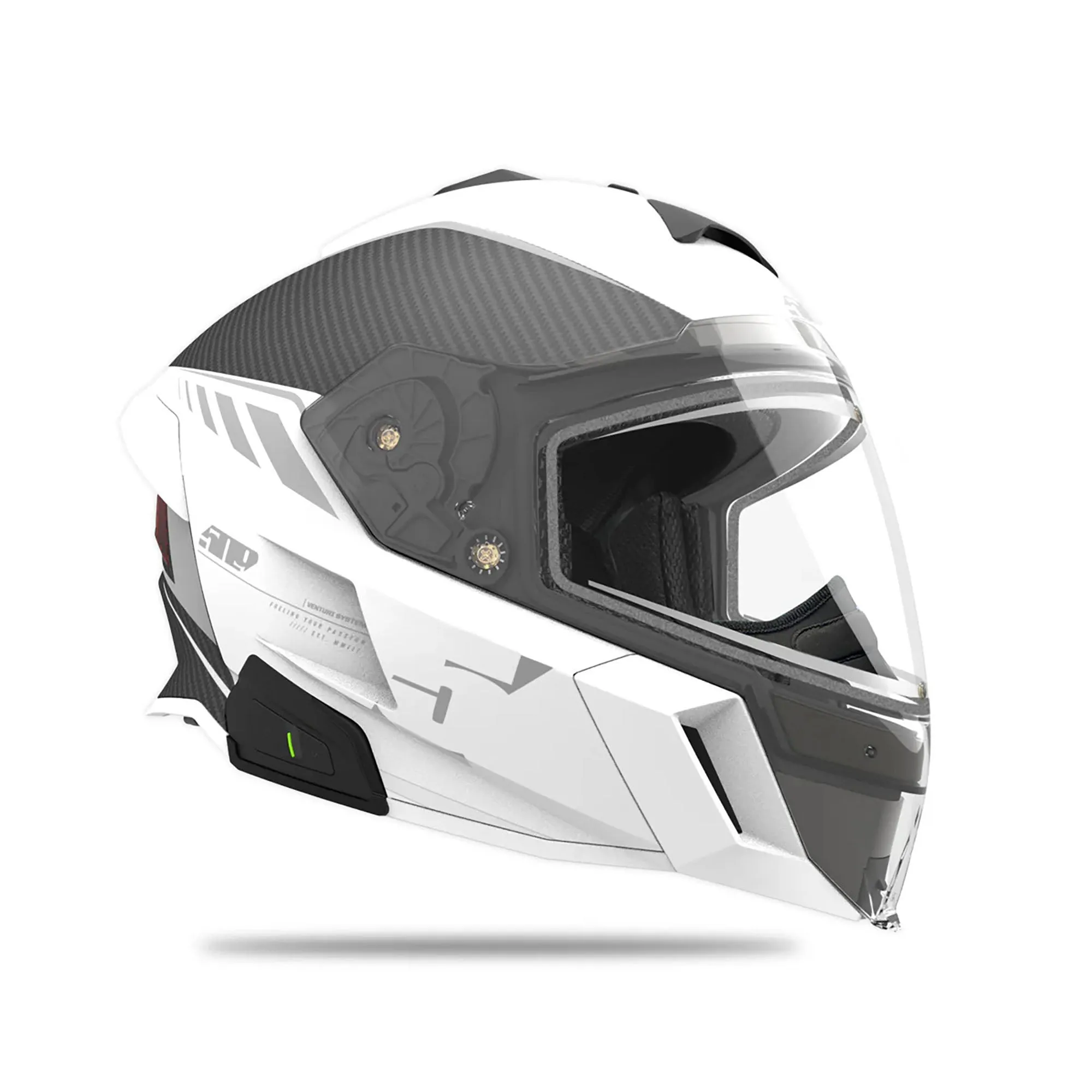 509 Delta V Carbon Commander Snowmobile Helmet Stormchaser Reflect