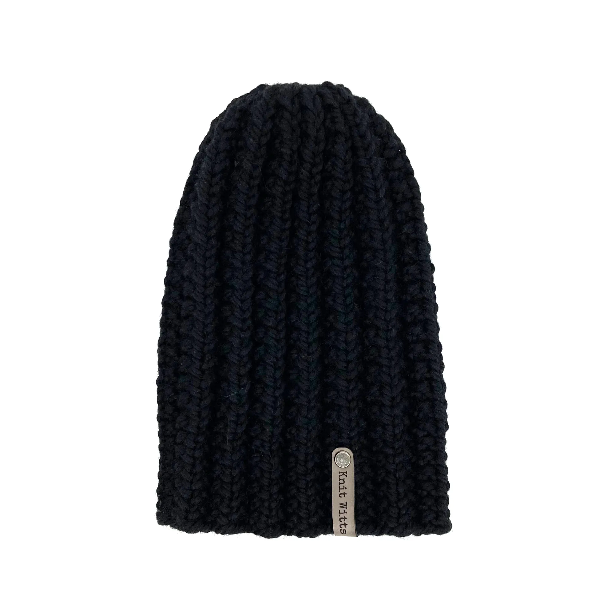 Adult Knit Beanie | Off-white | Slouchy or Watchman cap | Knit Witts Global