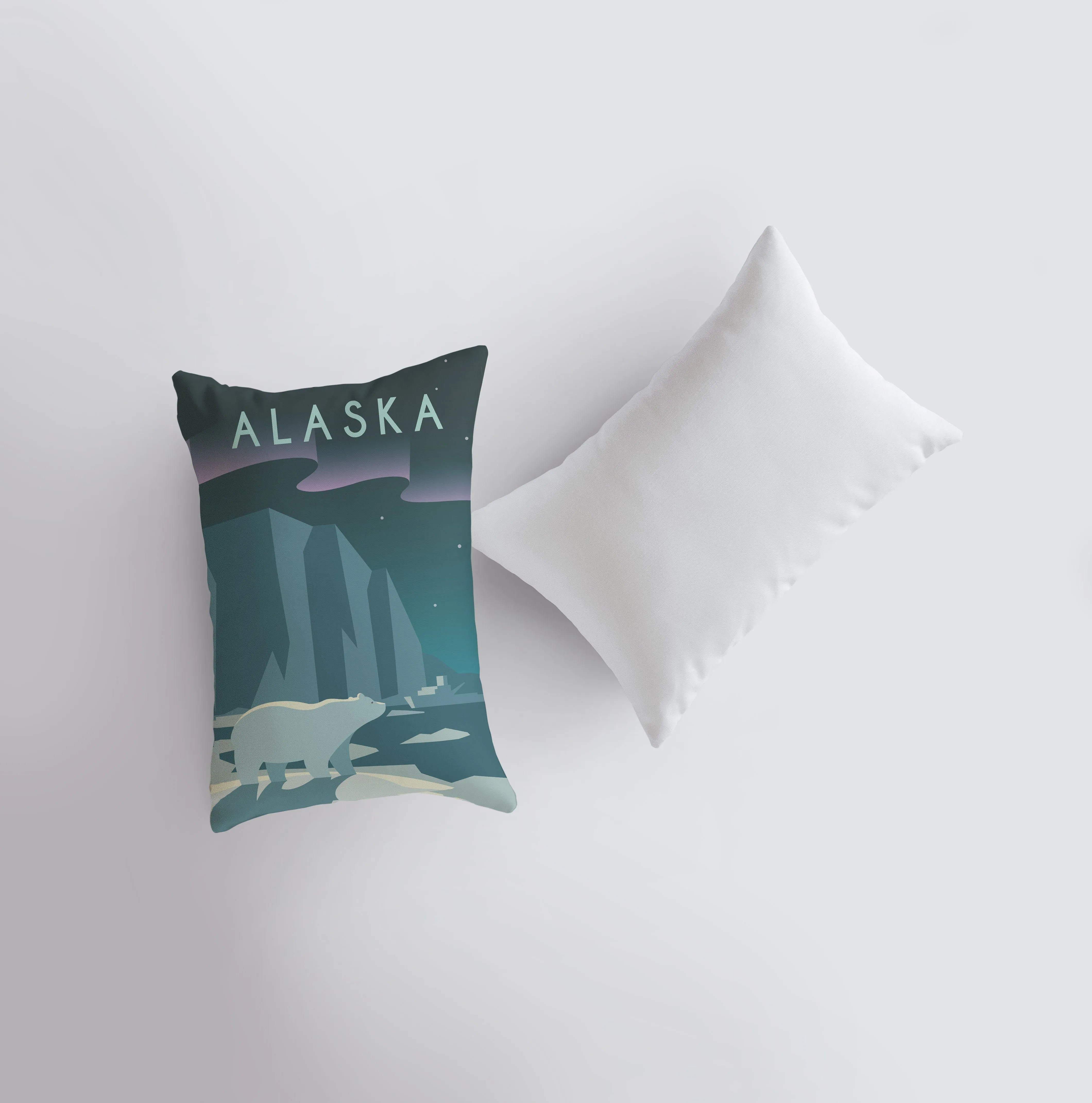 Alaska | Adventure Time | 12x18 | Pillow Cover | Wander lust | Throw Pillow | Travel Decor | Travel Gift | Gift for Friend | Gift for Women