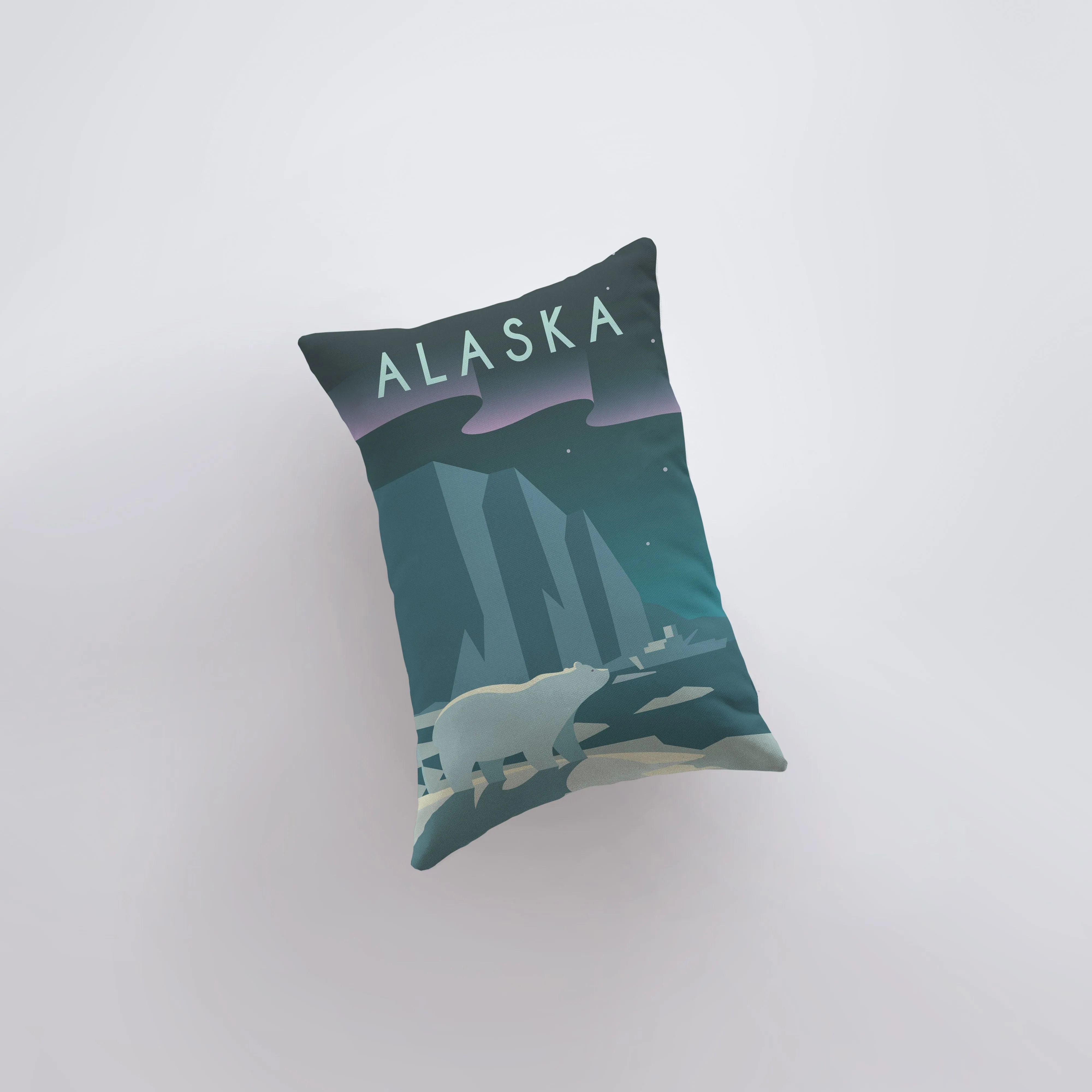 Alaska | Adventure Time | 12x18 | Pillow Cover | Wander lust | Throw Pillow | Travel Decor | Travel Gift | Gift for Friend | Gift for Women