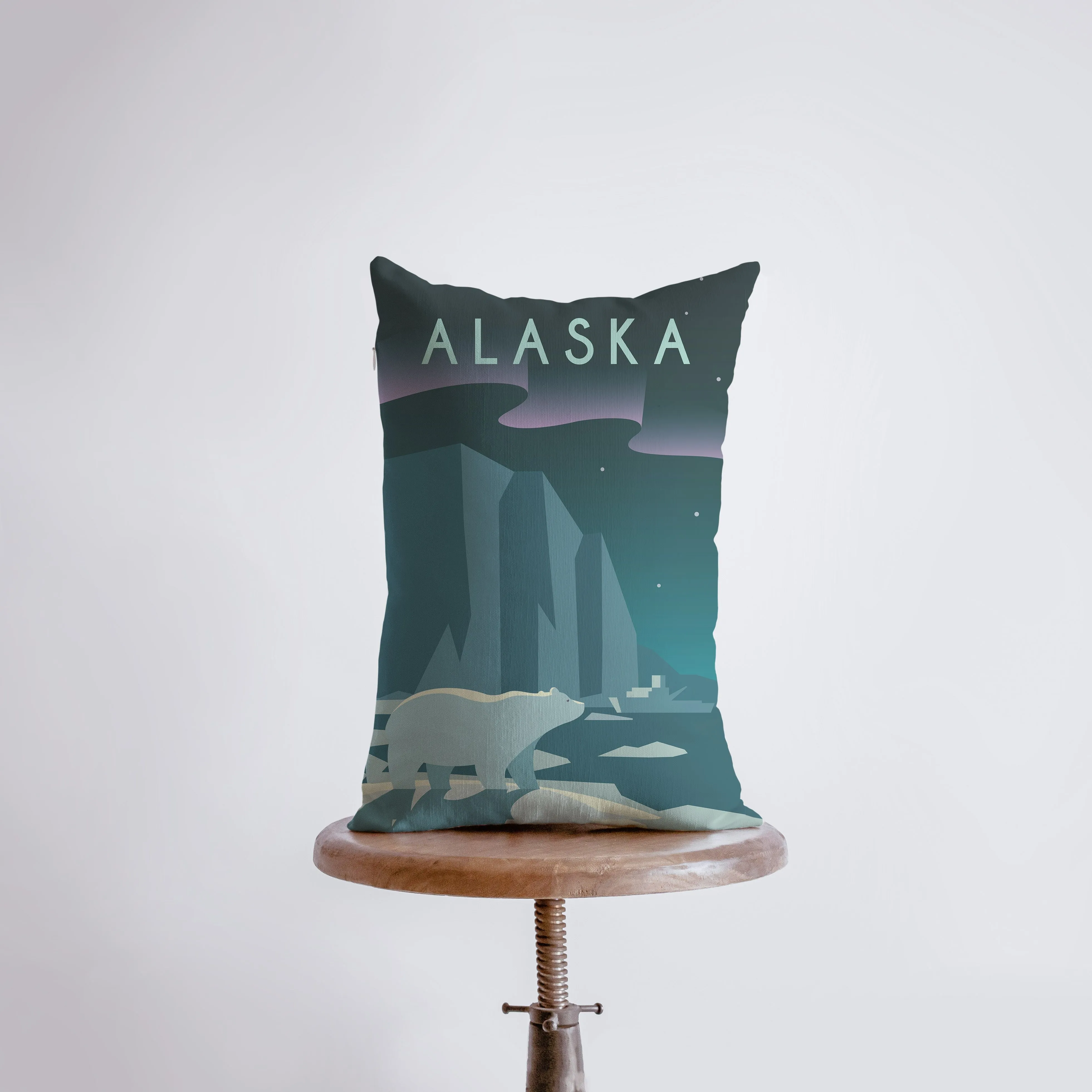 Alaska | Adventure Time | 12x18 | Pillow Cover | Wander lust | Throw Pillow | Travel Decor | Travel Gift | Gift for Friend | Gift for Women