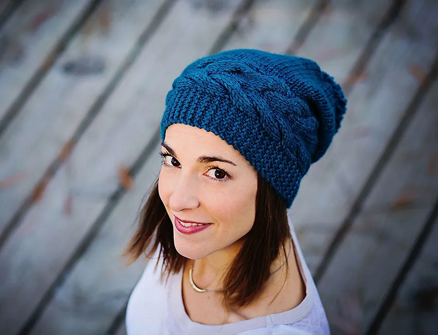 Alpine Trail Hat, Knitterella. Print Knitting Pattern