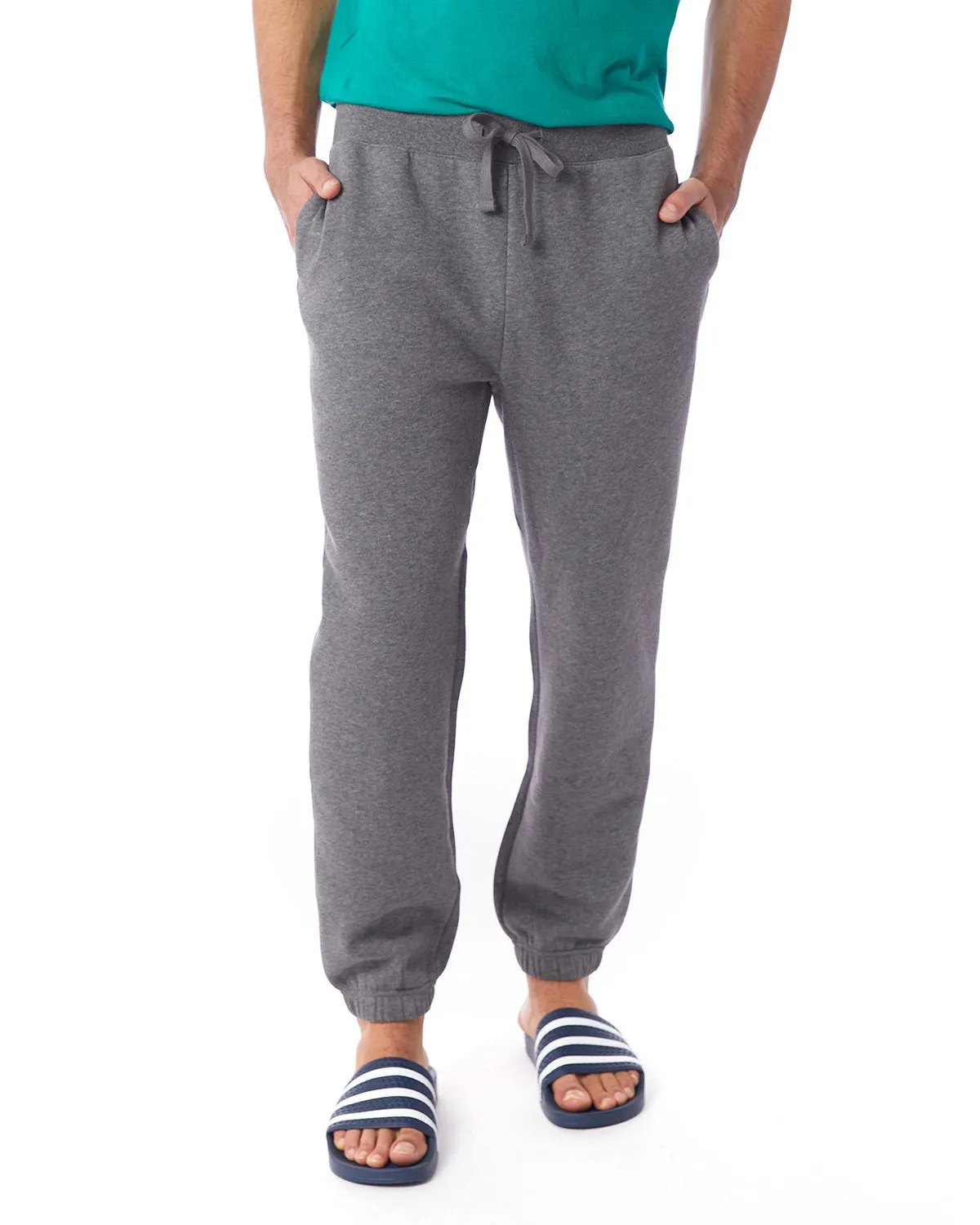 Alternative Unisex Eco-Cozy Fleece Sweatpant, Dark Heather Grey