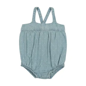 Analogie Dot Denim Romper