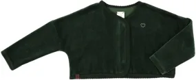 Analogie Green Velour Cardigan