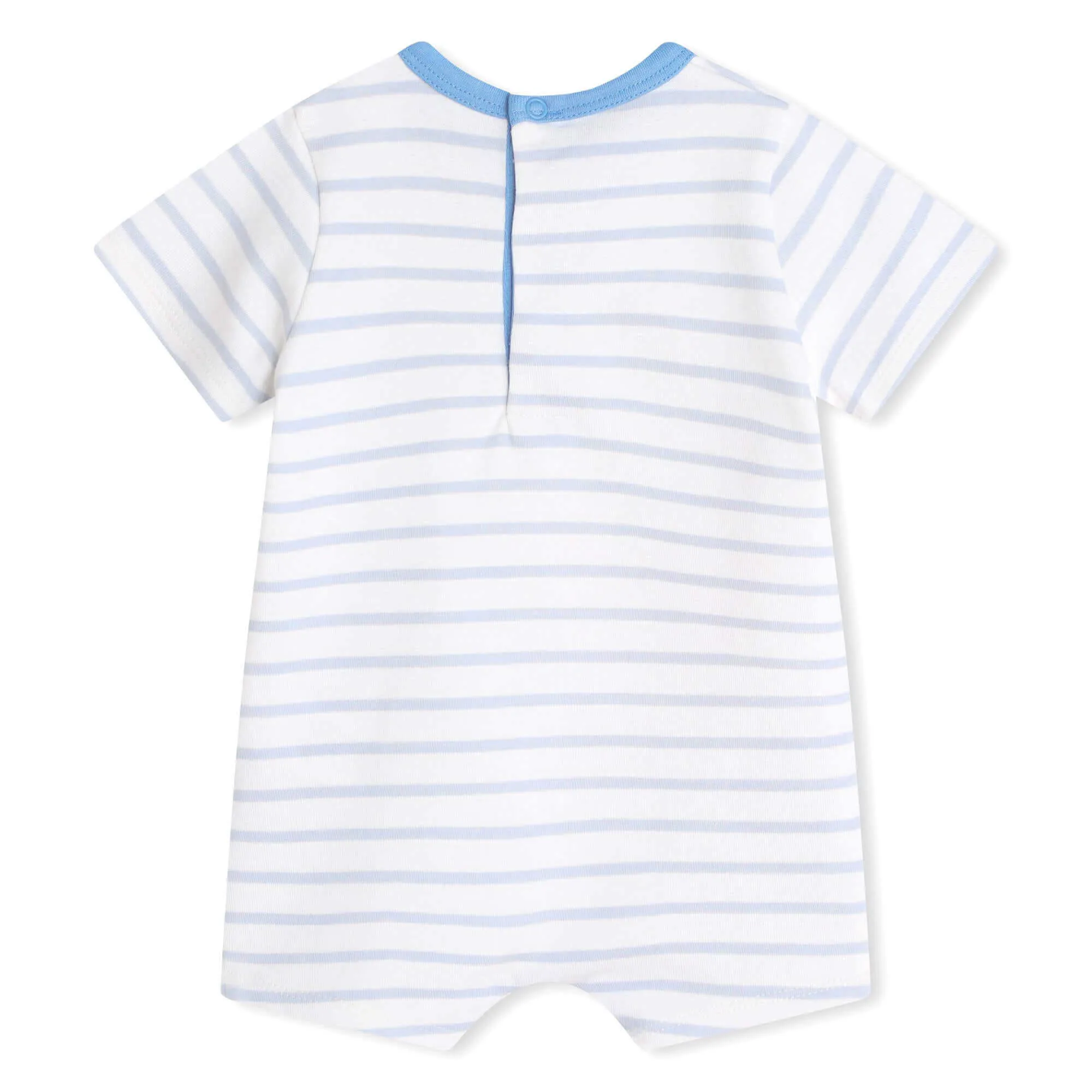 Baby Boys Blue & White Sea Life Romper