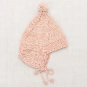 Baby Merino Wool Pointy Peak Hat - Faded Rose