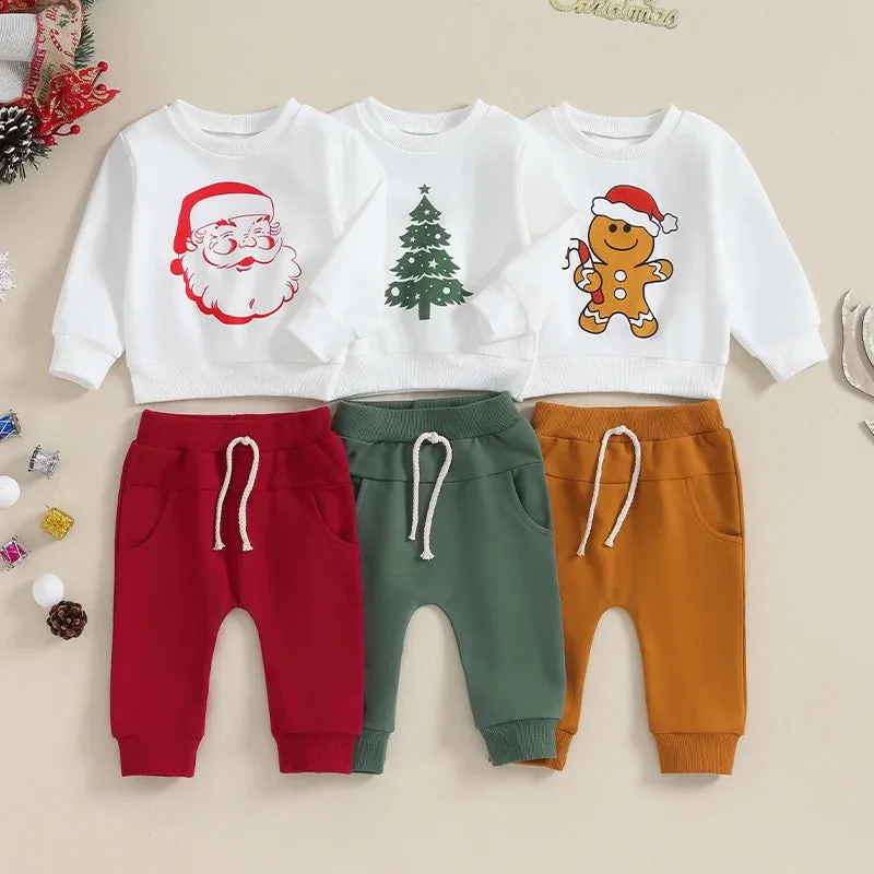 Baby/Toddler (to 3T) Christmas Loungewear Santa Tree Gingerbread