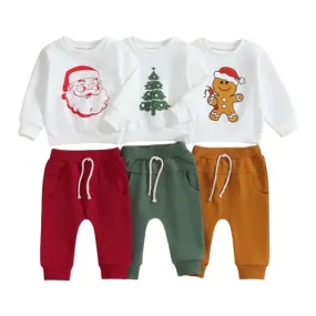 Baby/Toddler (to 3T) Christmas Loungewear Santa Tree Gingerbread