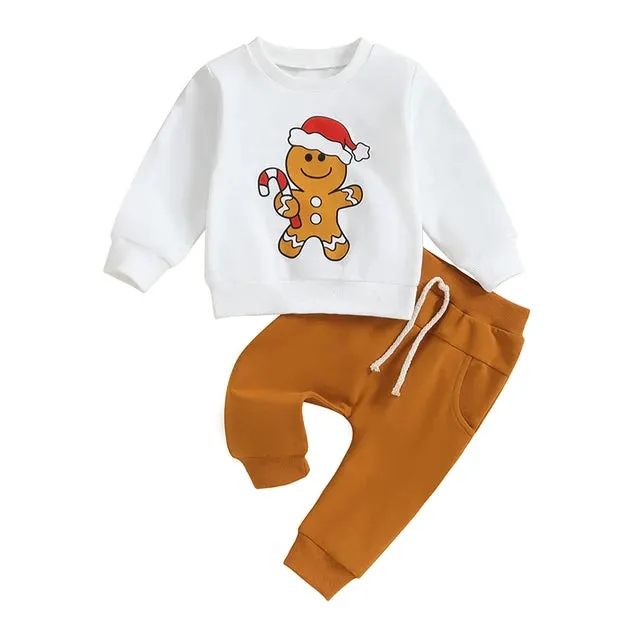 Baby/Toddler (to 3T) Christmas Loungewear Santa Tree Gingerbread