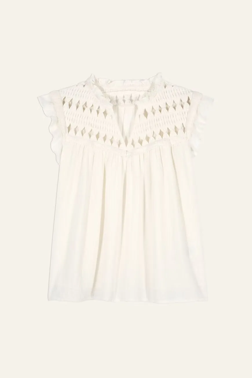 Bash Paris Bachus Blouse in Ecru