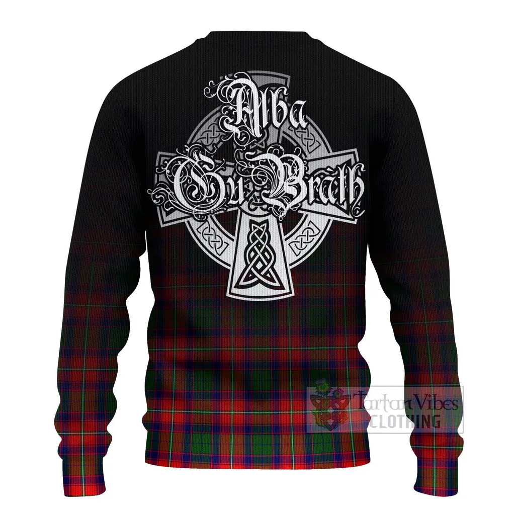 Belshes (Belsches) Tartan Ugly Sweater Featuring Alba Gu Brath Family Crest Celtic Inspired