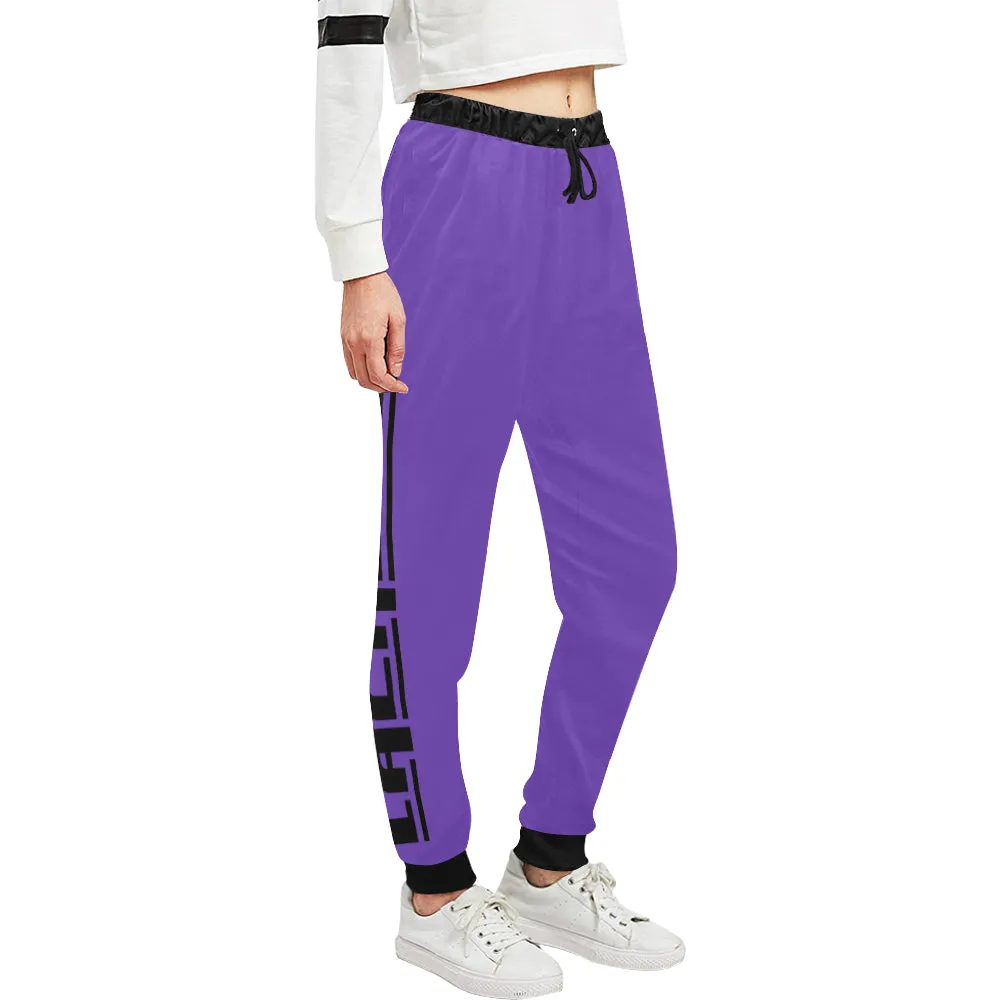 BLACC BORDER PURPLE Women's All Over Print Sweatpants