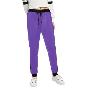 BLACC BORDER PURPLE Women's All Over Print Sweatpants