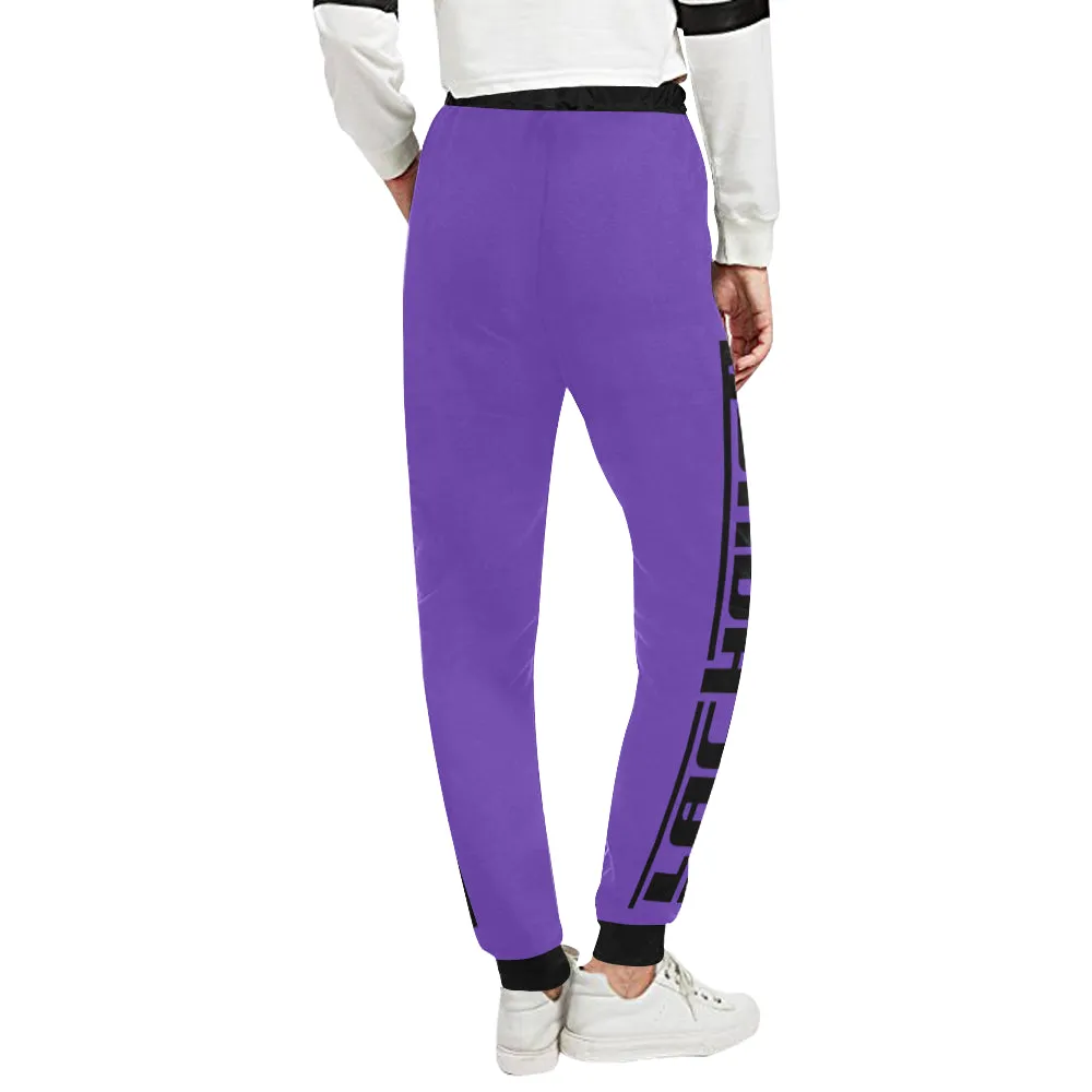 BLACC BORDER PURPLE Women's All Over Print Sweatpants