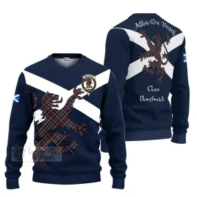 Borthwick Tartan Lion Rampant Ugly Sweater Proudly Display Your Heritage with Alba Gu Brath and Clan Name