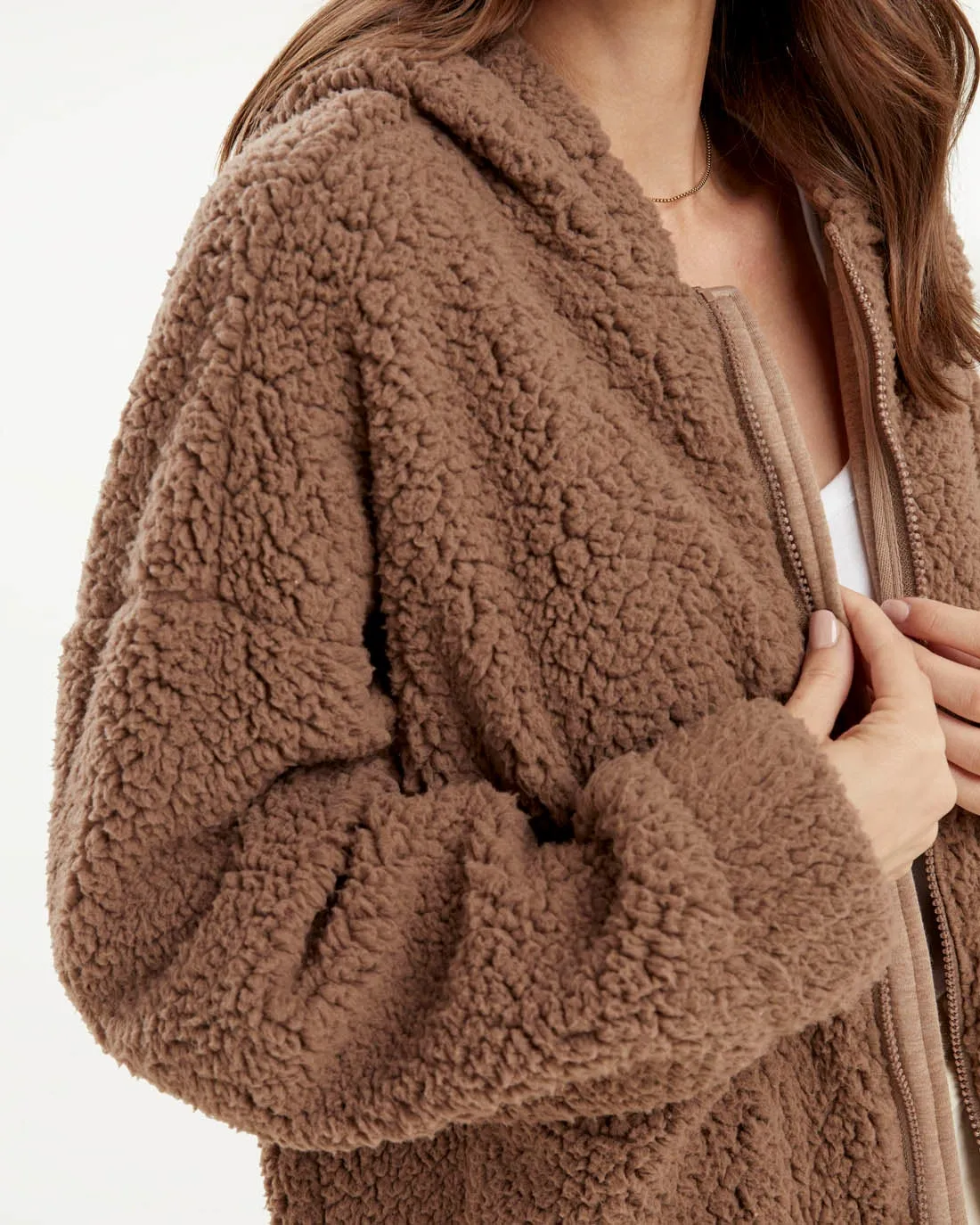 Brandy Sherpa Jacket