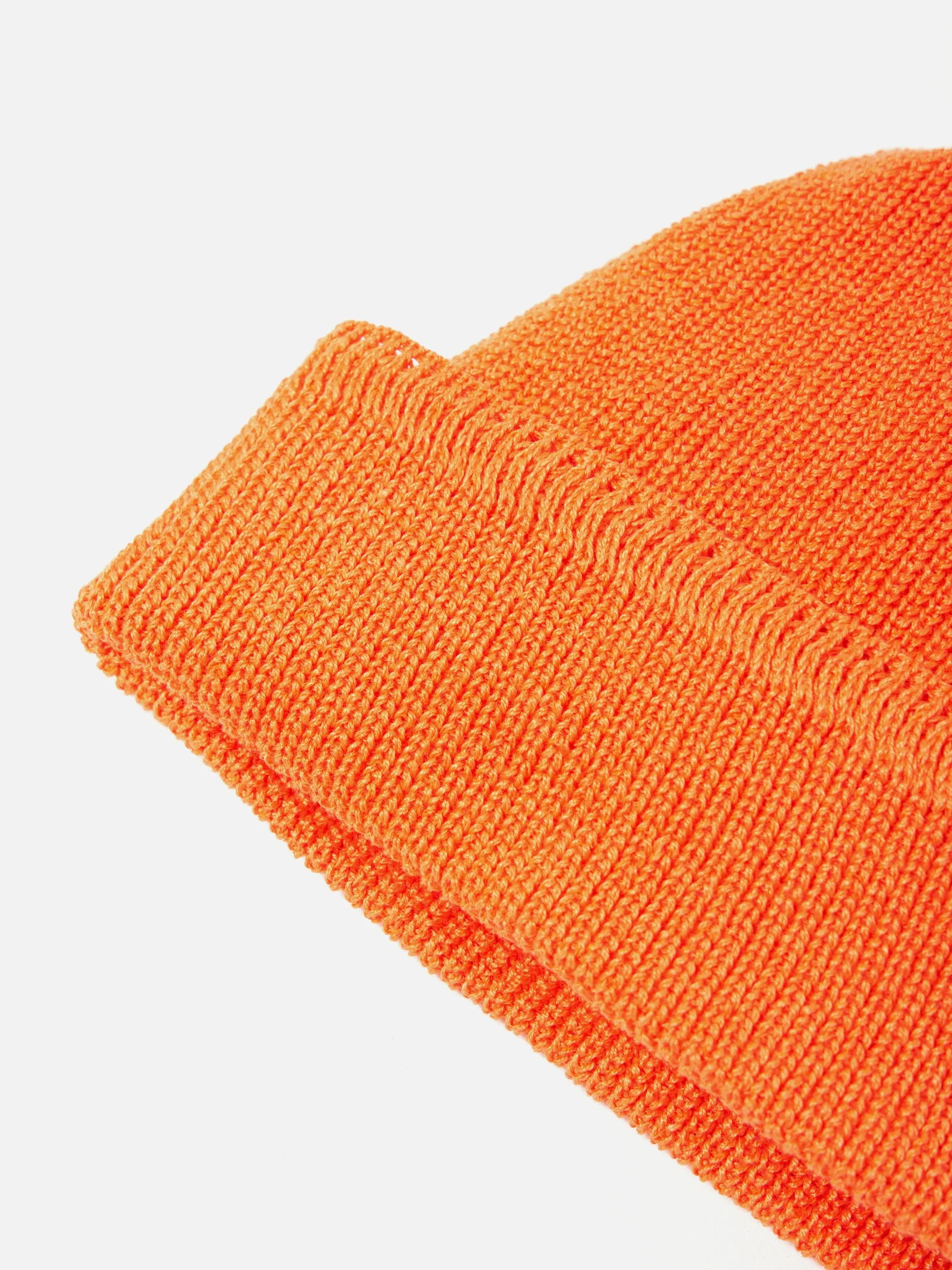 cableami® Waffle Watchcap in Neon Orange Linen