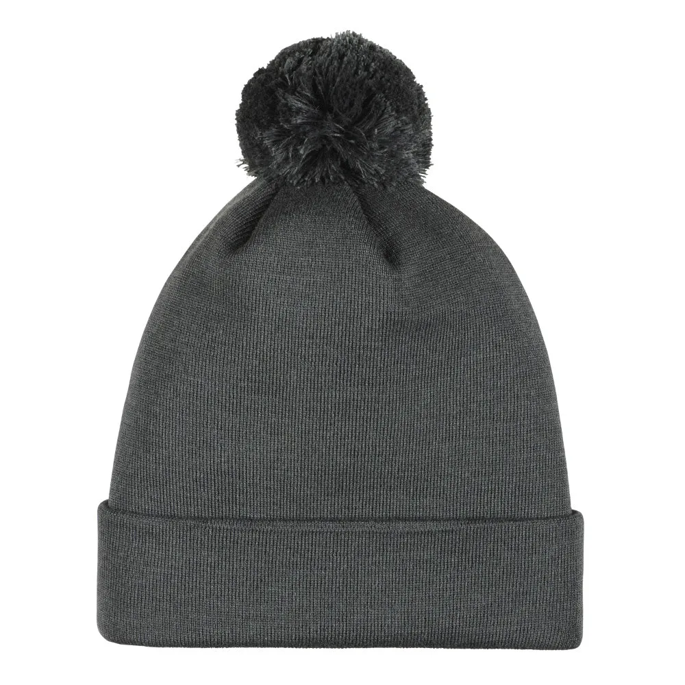 CCM CORE YOUTH POM KNIT GREY TOQUE