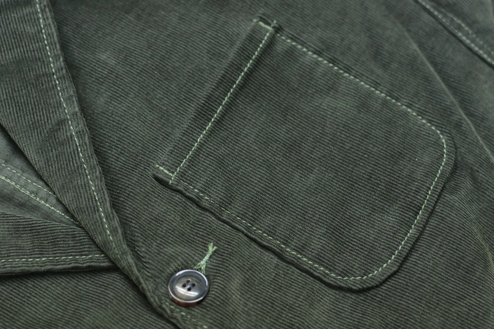 CORDUROY CHORE BLAZER (OLIVE)