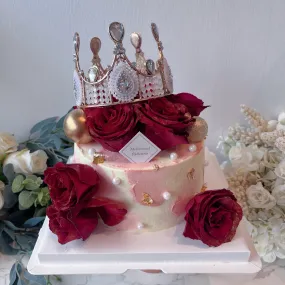 Crown & Flowers Cake  皇冠鲜花蛋糕