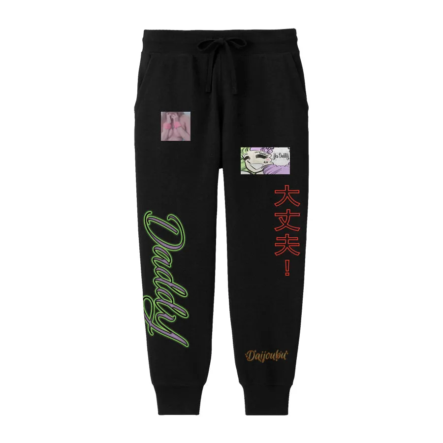 DAIJOUBU SWEATPANTS BLACK - MJN ORIGINALS