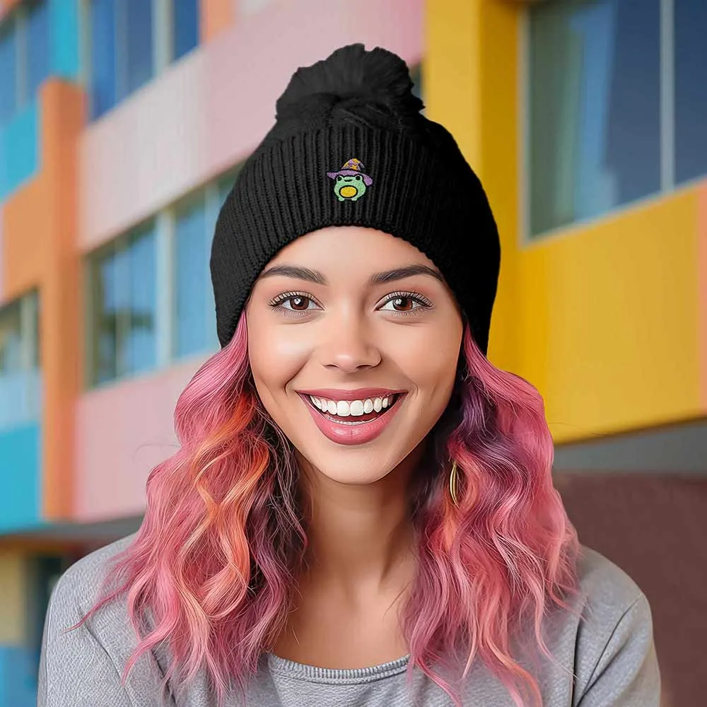 Dalix Sorcerer Frog Pom Beanie