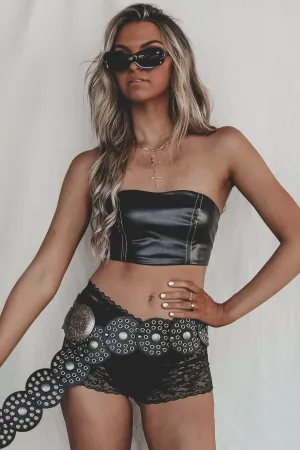 DEAL Festival Is The Vibe Leather Tube Top