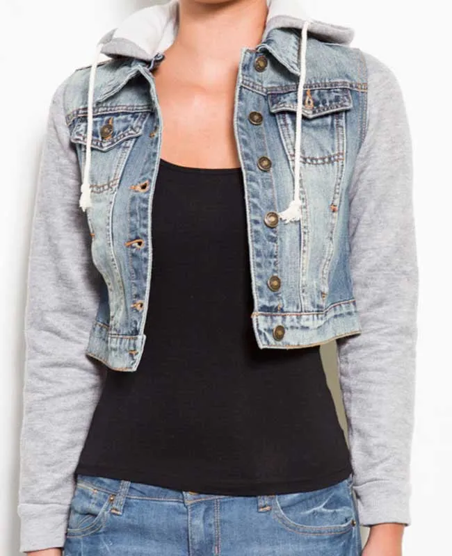 Denim Hooded Jacket