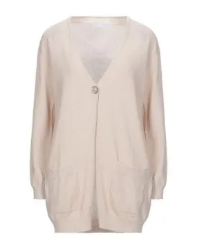 Fabiana Filippi Women Cardigan Beige 6 UK