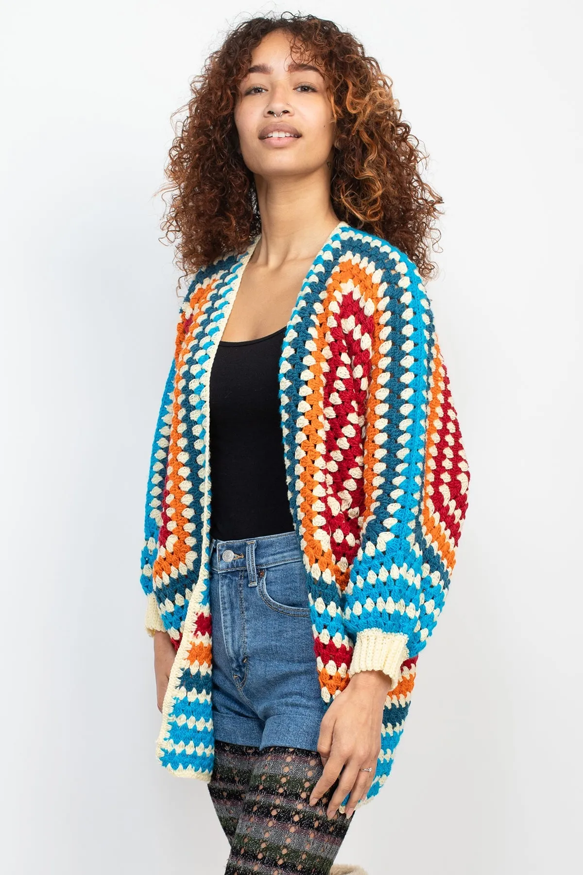 Fiesta Crocheted Cardigan