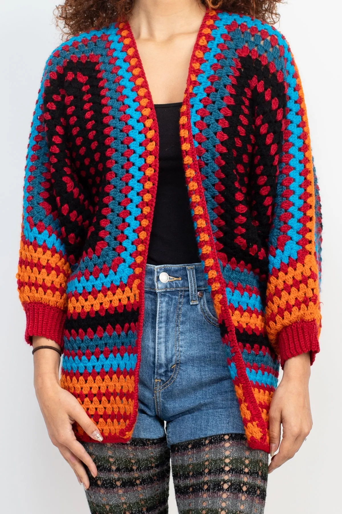 Fiesta Crocheted Cardigan