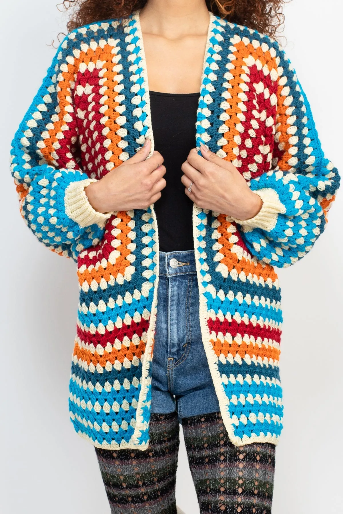 Fiesta Crocheted Cardigan