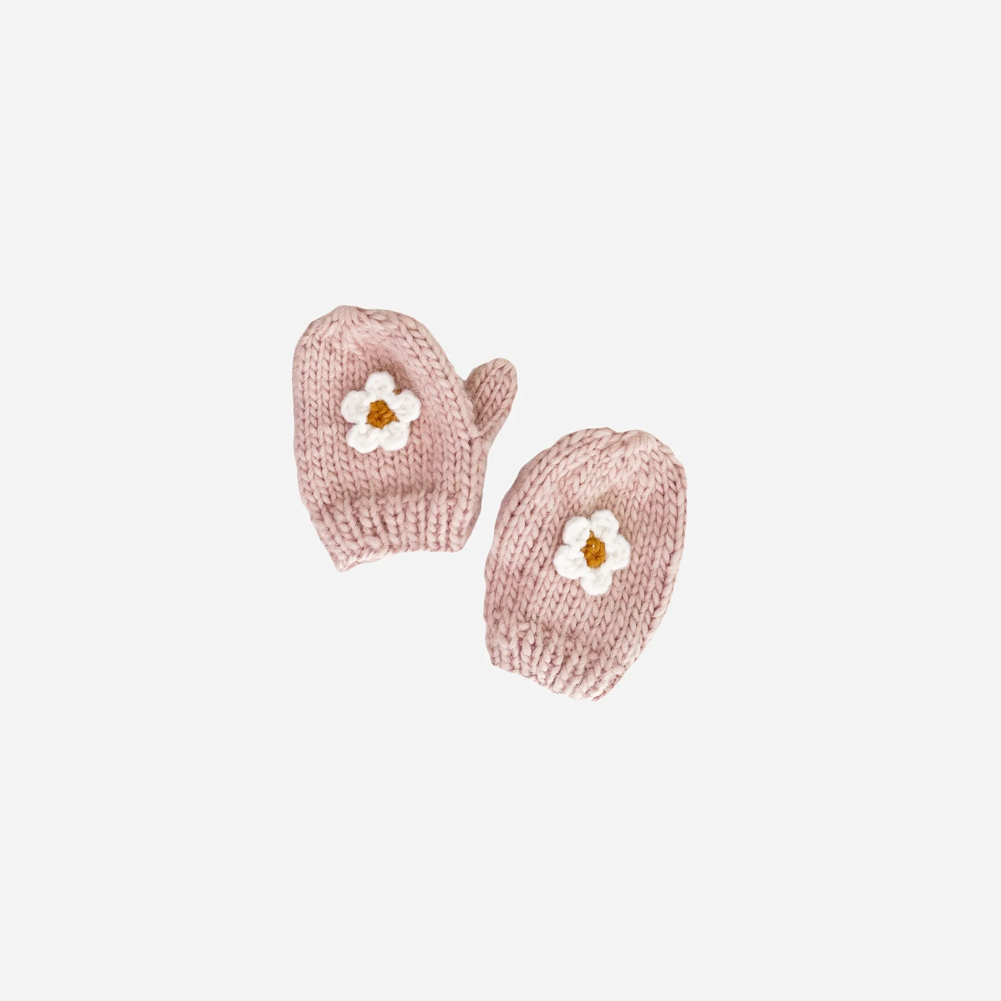 Flower Mittens, Blush