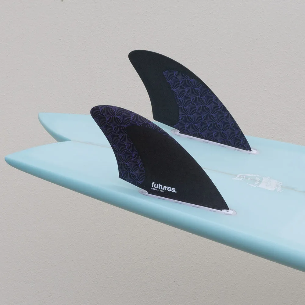 Futures Fins Rasta Keel Honeycomb Fin Set - Black/Purple