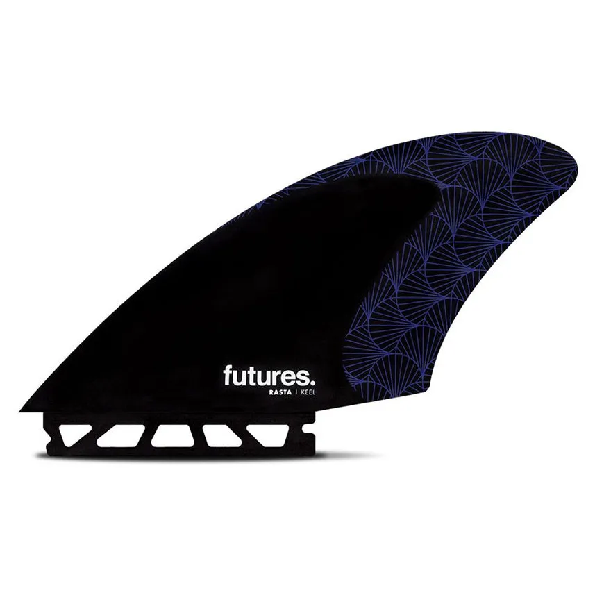 Futures Fins Rasta Keel Honeycomb Fin Set - Black/Purple