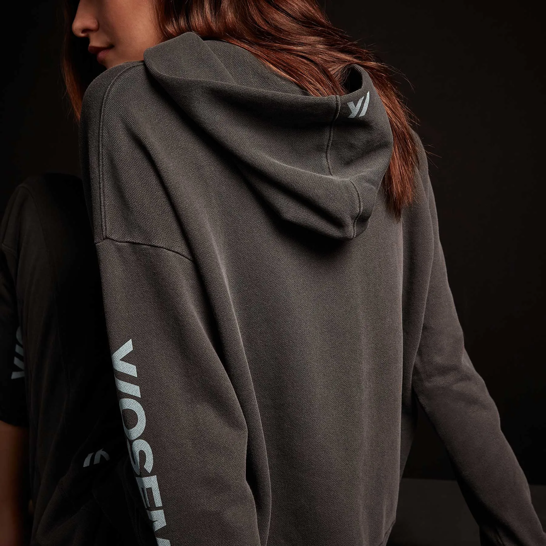 Graphic Pullover Hoodie - Carbon Pigment/Calistoga