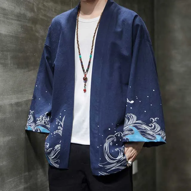 Great Waves Kimono Jacket