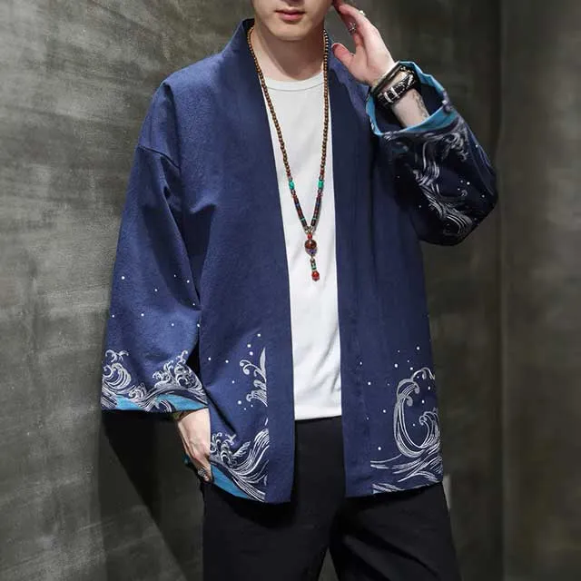 Great Waves Kimono Jacket