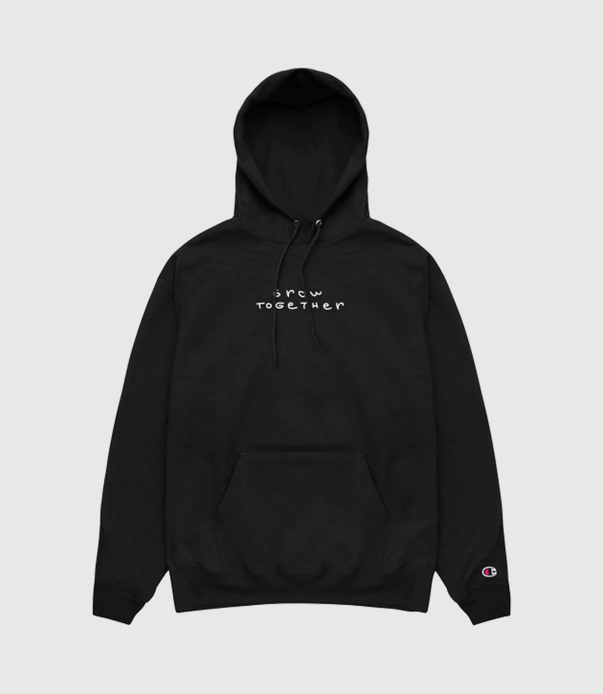 GROW TOGETHER PULLOVER HOODIE "BLACK"