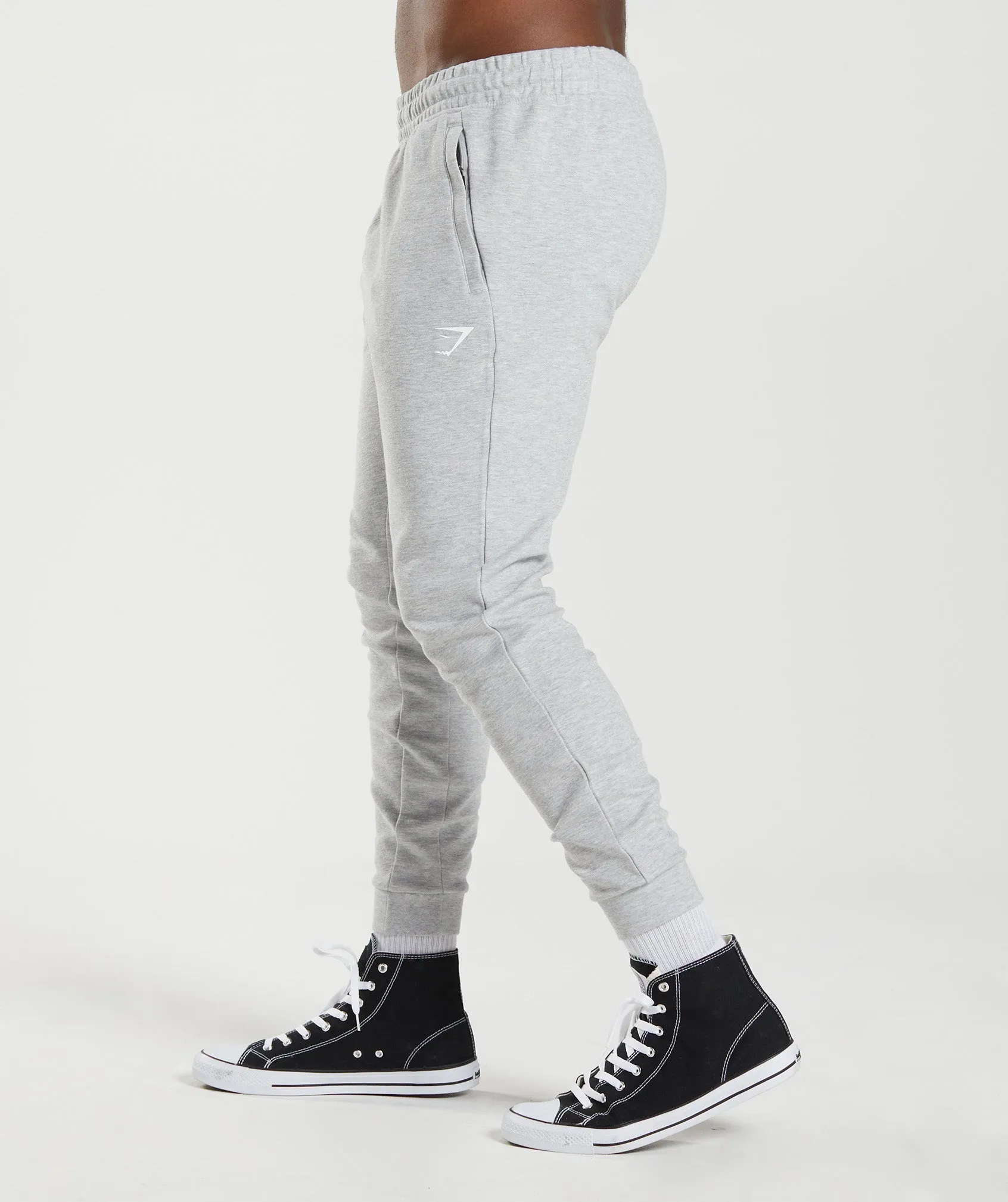 Gymshark React Joggers - Light Grey Core Marl