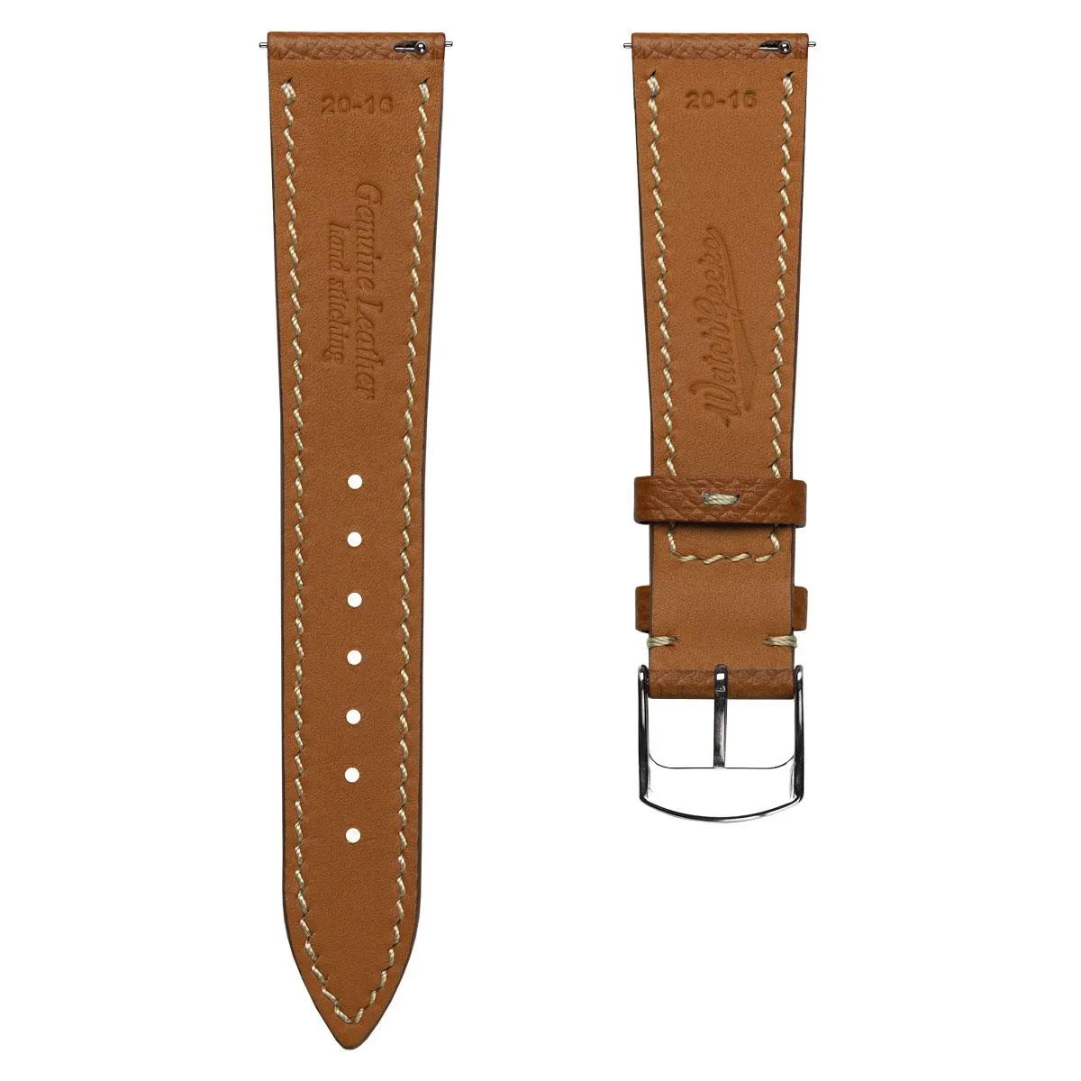 Hanley Textured Epsom Leather Watch Strap  - Tan