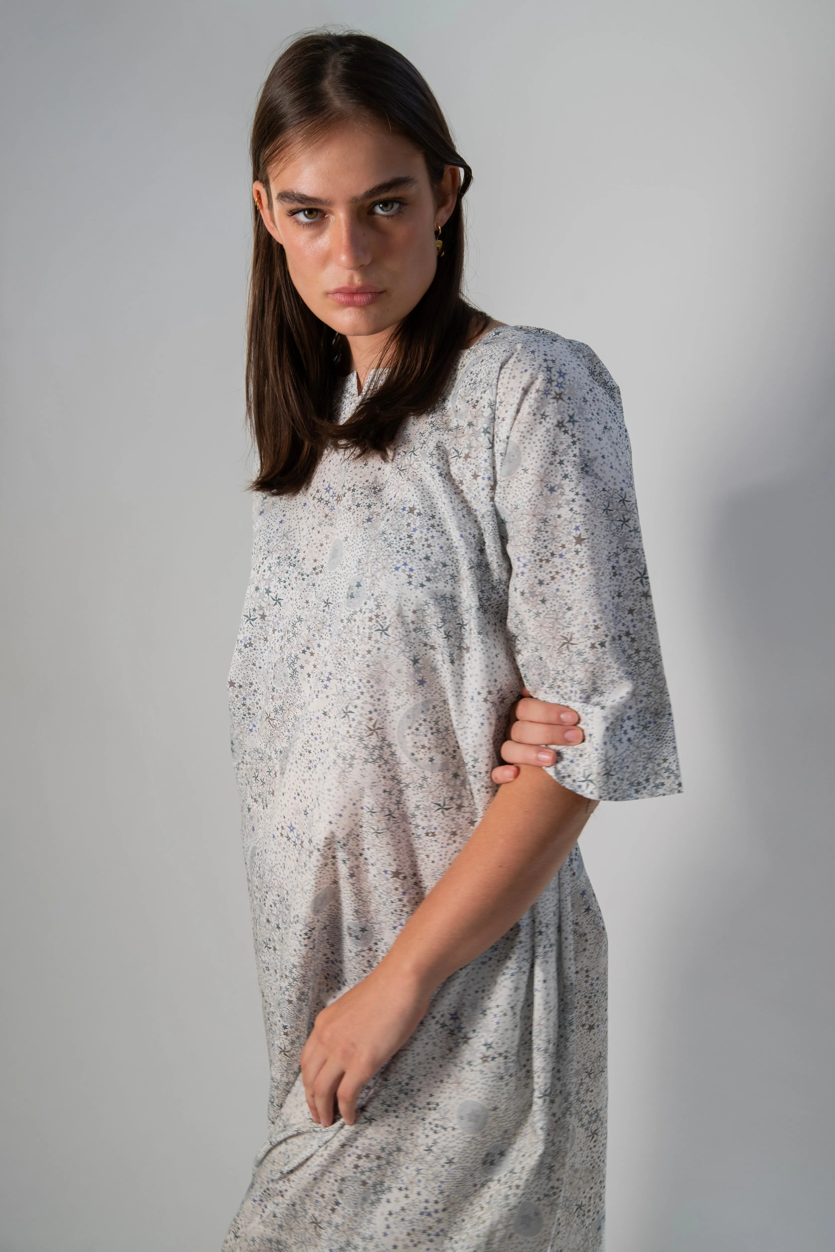 Harpers Emporium Liberty Dress in Adelajda Greys