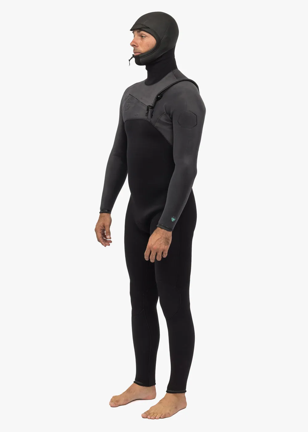 High Seas II 4-3 Full Hooded Chest Zip Wetsuit