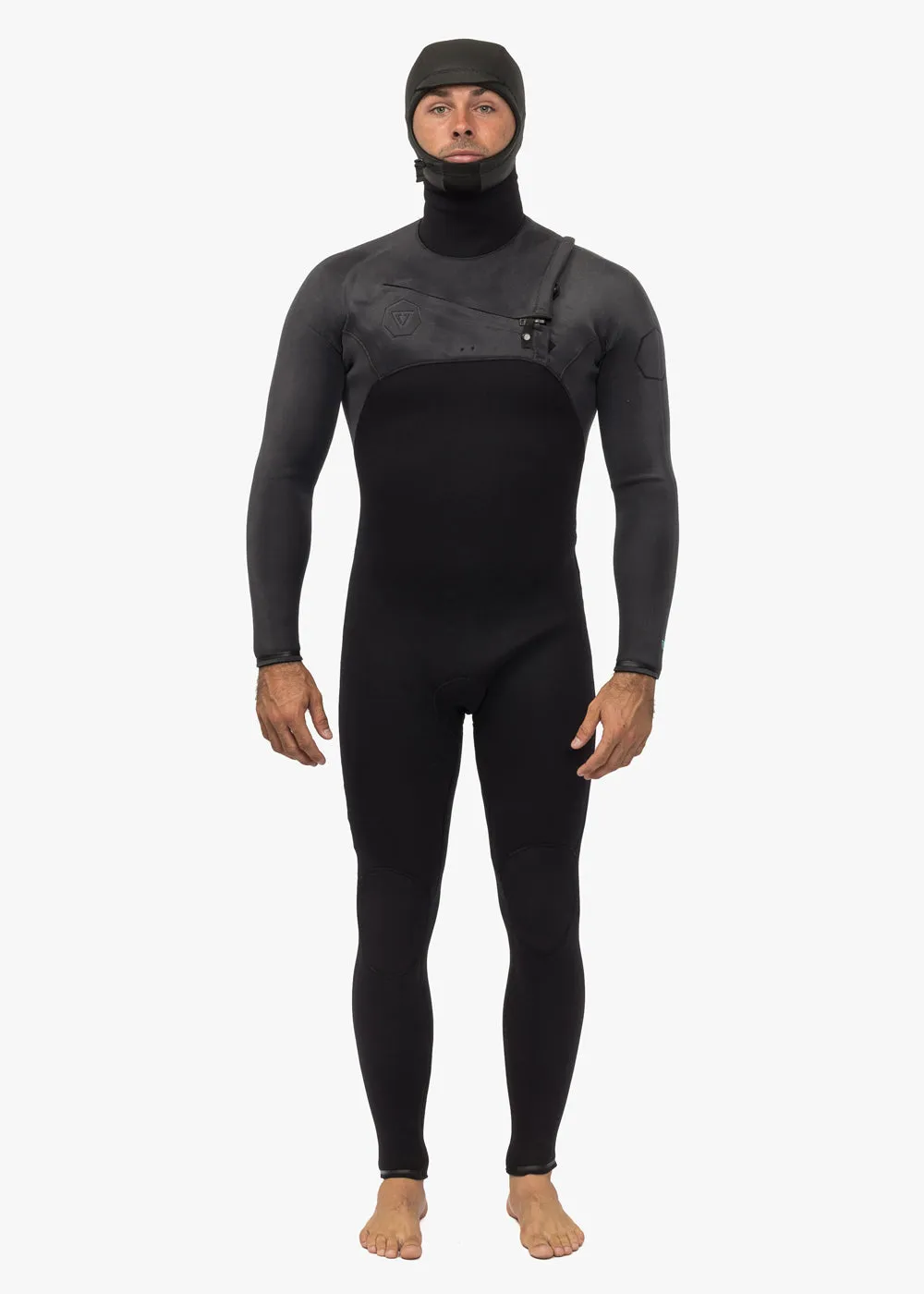 High Seas II 4-3 Full Hooded Chest Zip Wetsuit