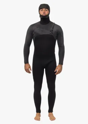 High Seas II 4-3 Full Hooded Chest Zip Wetsuit