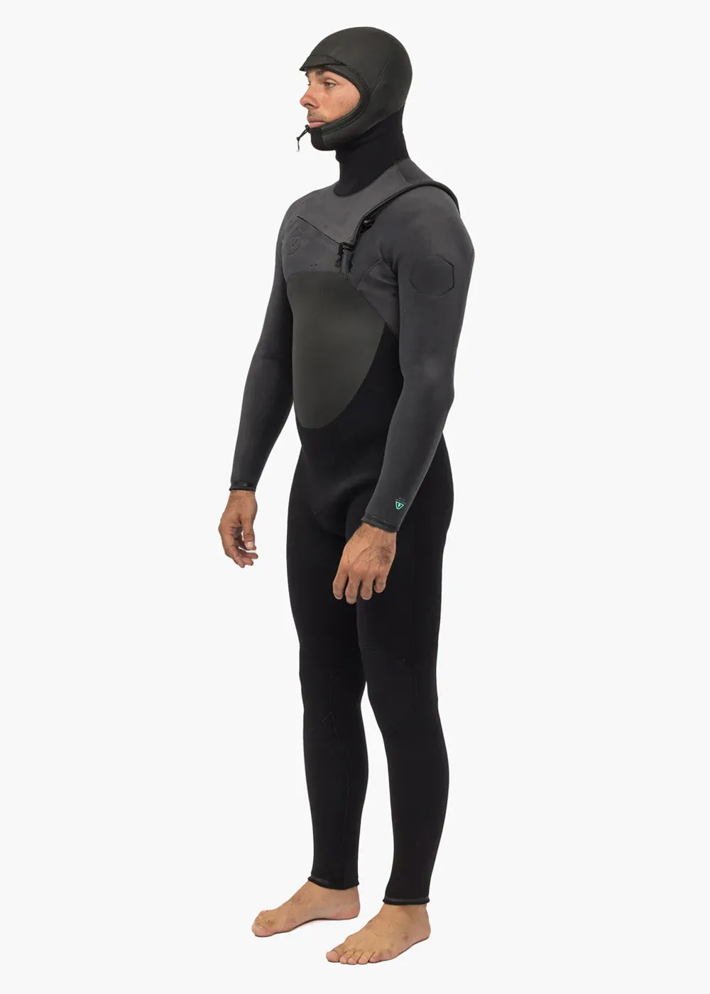 High Seas II 5-4 Full Hooded Chest Zip Wetsuit